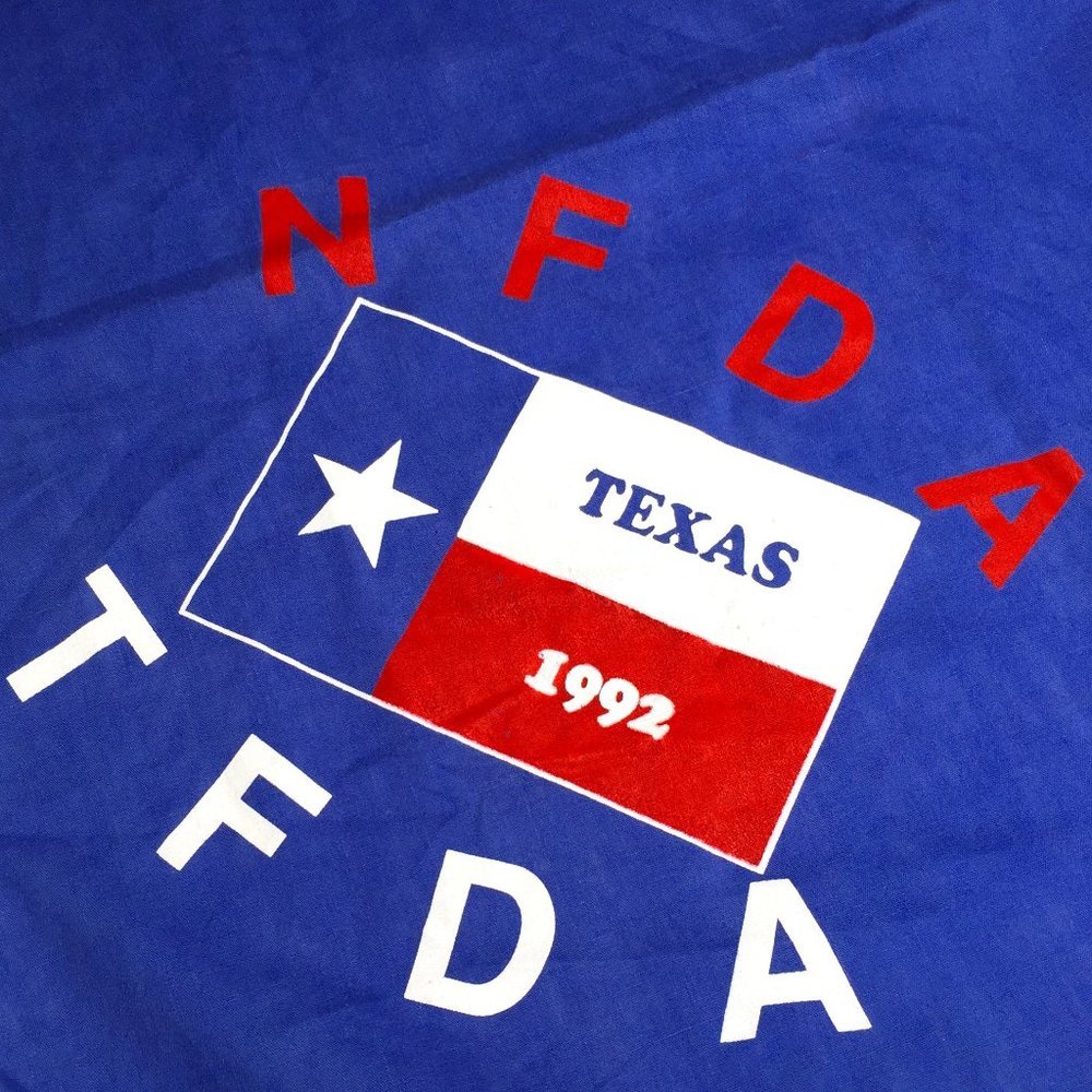 NFDA TFDA, Texas 1992 convention bandanna.